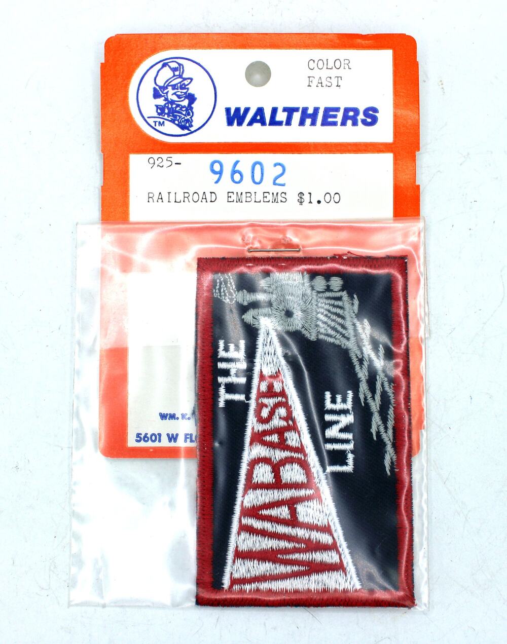 NOS Walthers The Wabash Line Railroad Patch